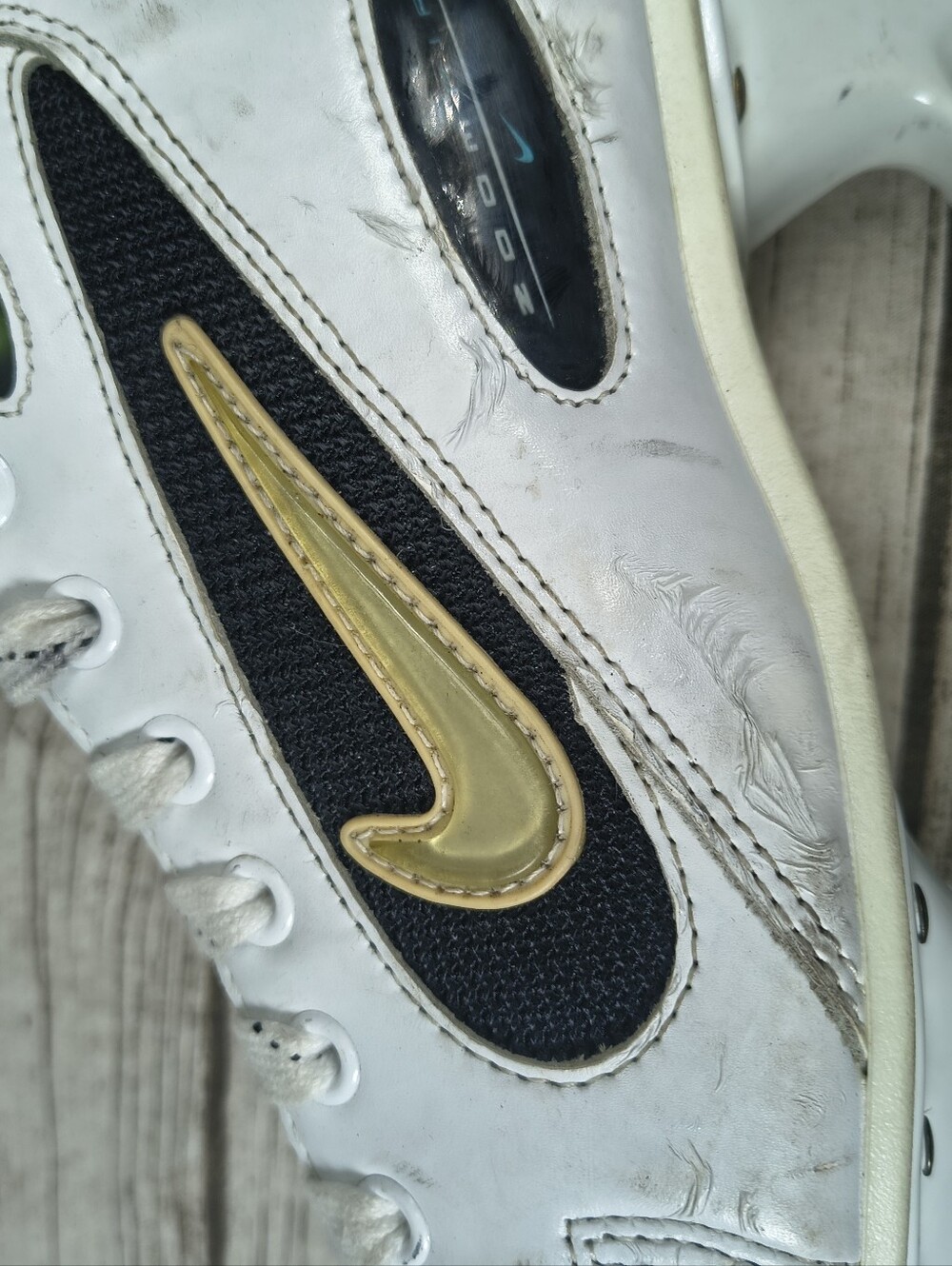 Vintage White Nike Zoom Air Ice Hockey Player Skates Fedorov Size 11.5 Mens - Picture 11 of 13